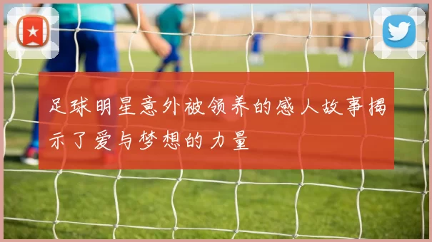 足球明星意外被领养的感人故事揭示了爱与梦想的力量